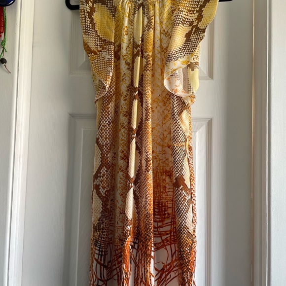 Just Cavalli snake print mini dress with cut outs near the shoulders - size 40 - Picture 4 of 6